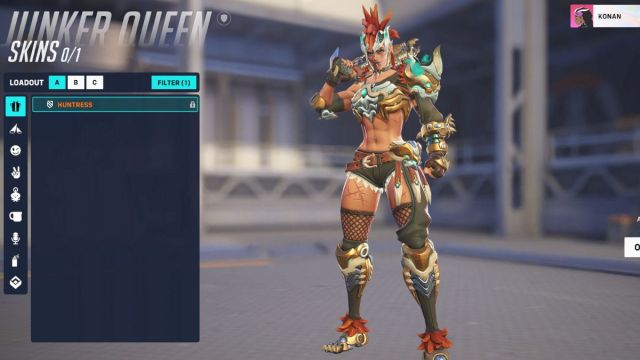 Skin Chasseresse de la Reine Junker dans OW2.