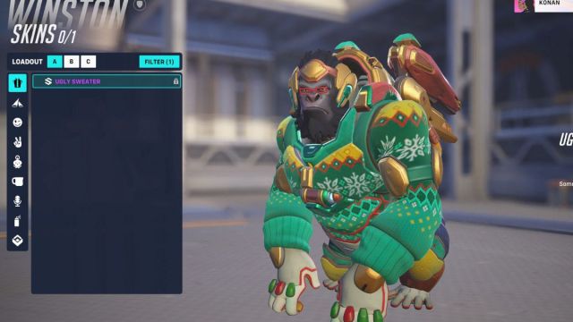 Le skin Pull laid de Winston dans OW2.