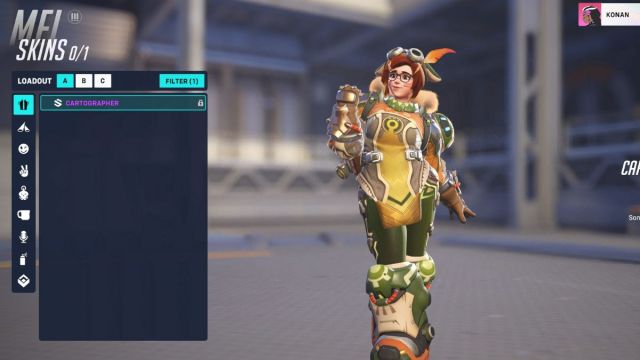 Skin Cartographe de Mei dans OW2.