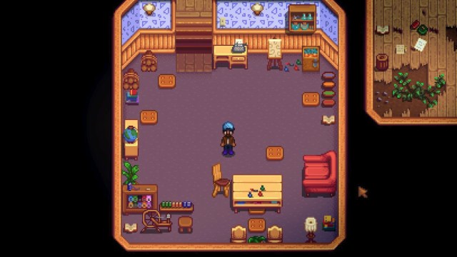 Sala de manualidades del centro comunitario de Stardew Valley