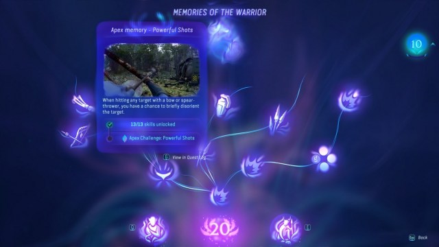 Apex Skill Memories of the Warrior – Disparos potentes