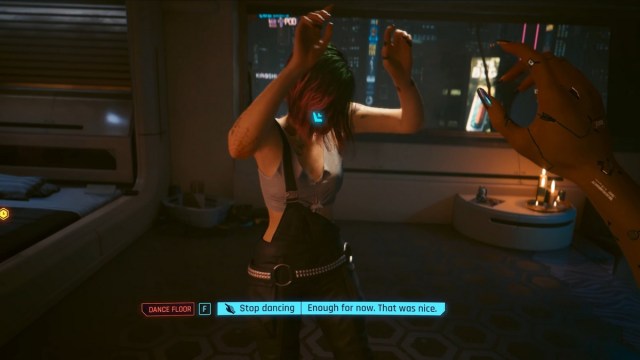 Qué hacer durante los Hangouts románticos de Cyberpunk 2077