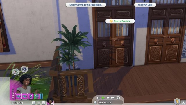 Iniciar un atraco en Los Sims 4 en alquiler