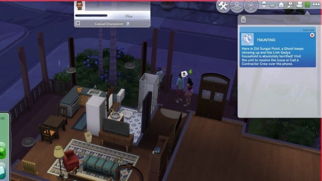 Evento inquietante en Sims 4 en alquiler