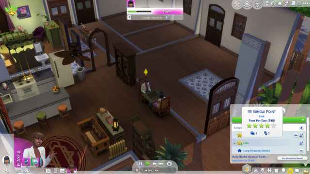 Tareas de propietario de inmuebles en Sims 4 en alquiler