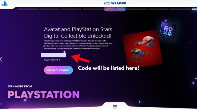 PlayStation cómo canjear el código de premio Wrap-Up 2023