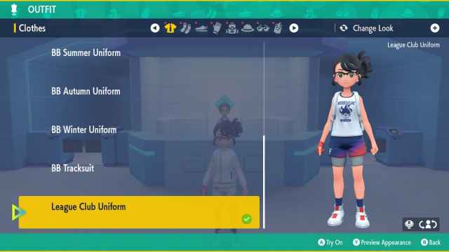 Uniforme del League Club en Pokémon Escarlata y Púrpura The Indigo Disc