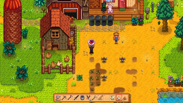 Plato rojo de Stardew Valley col lombarda