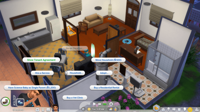 consultar contrato de alquiler en sims 4