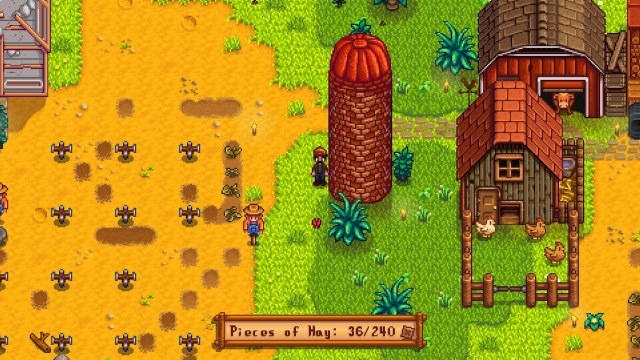 El heno del silo de Stardew Valley alimenta a los animales