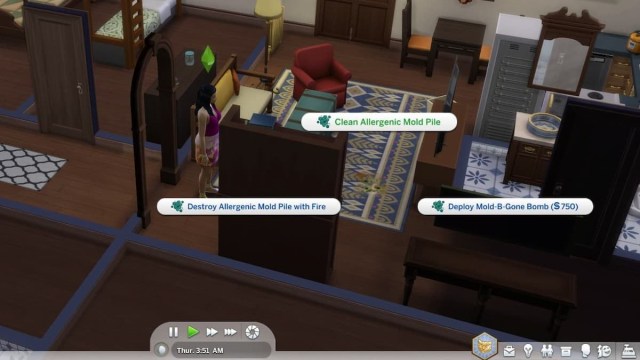 Cómo deshacerse del moho en Sims 4 For Rent