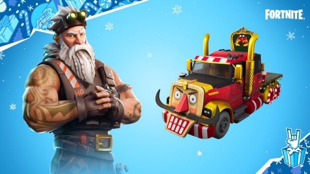 Sargento Winter con camioneta promo fortnite