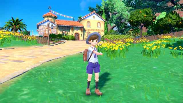 Caminando en Pokémon Escarlata y Púrpura.