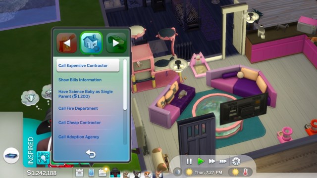 llamar a un contratista sims 4 para alquilar