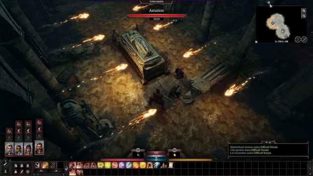 Una batalla en curso en Baldur's Gate 3.