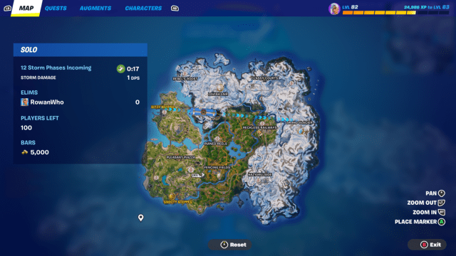 mapa fortnite capitulo 5 temporada 1