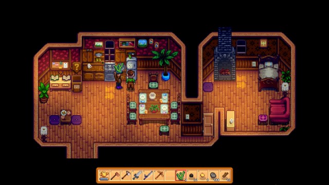 El alcalde de Stardew Valley, Lewis, algas verdes