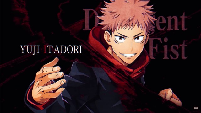 Carte d'introduction Yuji dans Jujutsu Kaisen Cursed Clash