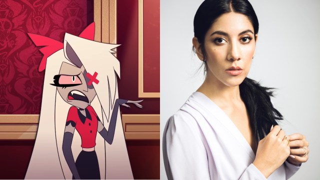 Collage de Stephanie Beatriz y Vaggie del Hotel Hazbin