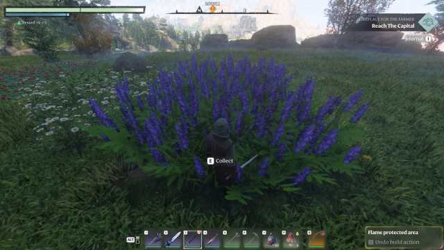 Granja de plantas índigo en Enshrouded