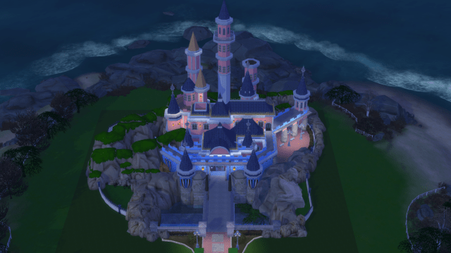 castillo de disneyland sims 4