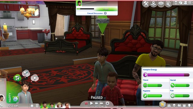 Niño vampiro en Los Sims 4