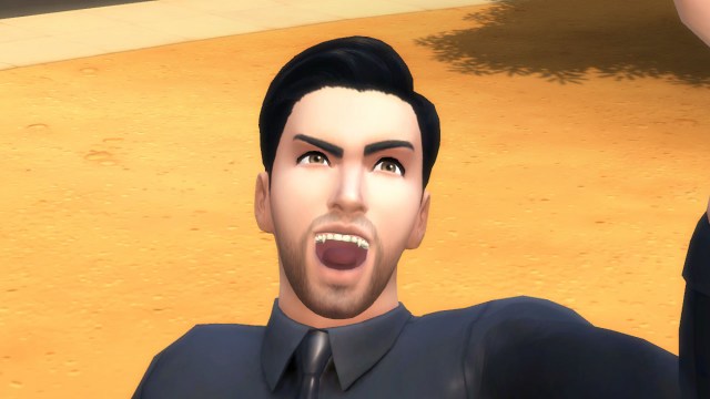 Dientes de vampiro realistas en Los Sims 4