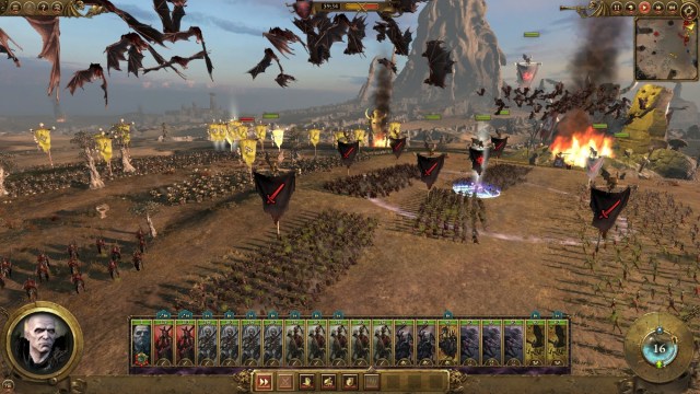 Una batalla en curso en Total War: Warhammer.