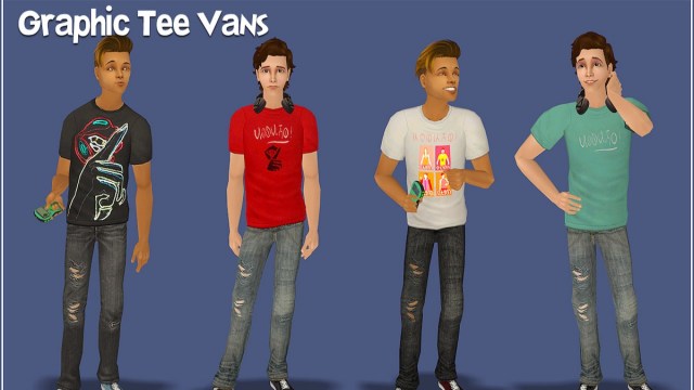 Camiseta Gráfica Sims 2 Vans mod