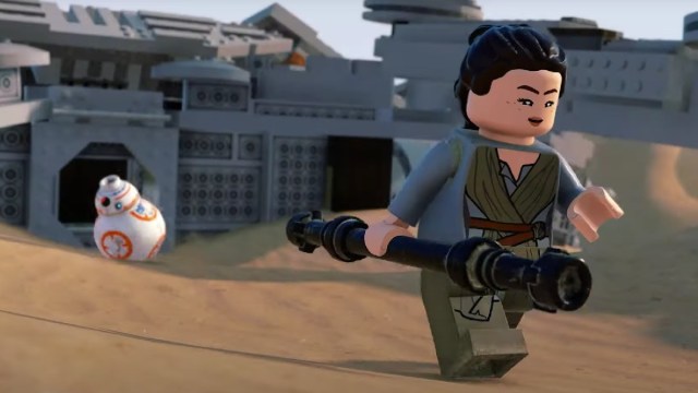 Rey et BB-8 dans LEGO Star Wars : La saga Skywalker.