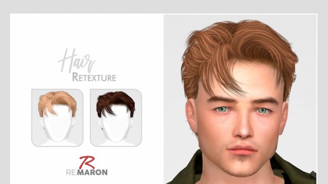 Sims 4 mod retexturización del cabello masculino