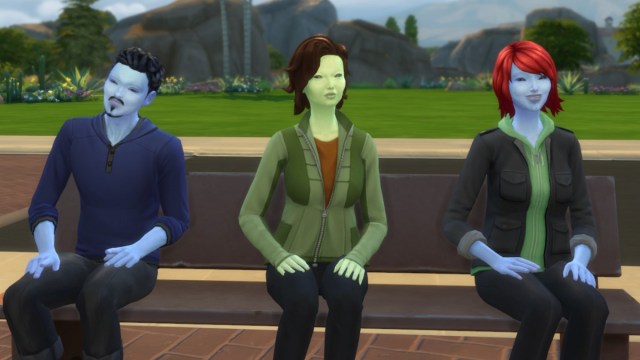 Cabello alienígena en Los Sims 4