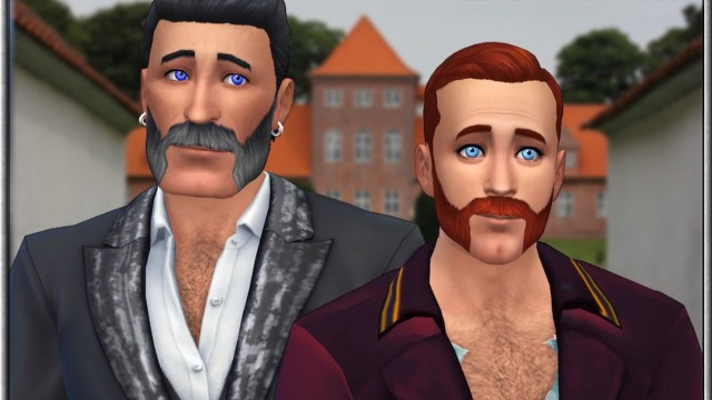 Chuletas de cordero en Sims 4 Hair mod