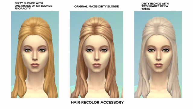 Recolorear el cabello en Los Sims 4