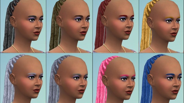 Mod de cabello Stevie Wonder en Los Sims 4