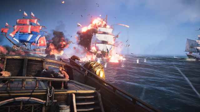 Batalla naval en Skull and Bones.