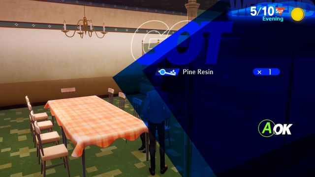 resina de pino en Persona 3 Reload