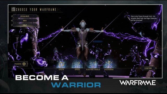 Warframe móvil en iOS.