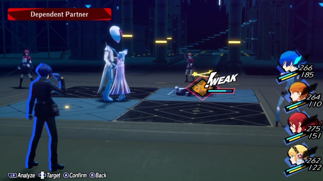 Control de recarga de Persona 3 y lucha contra el jefe socio dependiente