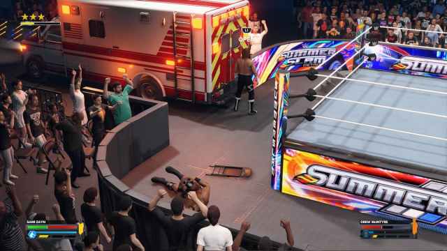 Pon a alguien en una ambulancia WWE 2K24