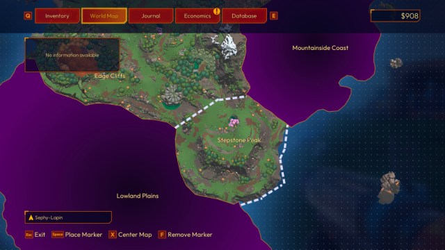 Lightyear Frontier ¿dónde está Stepstone Peak en el mapa?