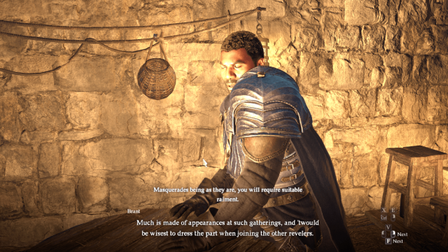 Dragon's Dogma 2 Brent diálogo asedio de ropa sovran