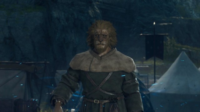 Un peón con cara de tigre en Dragon's Dogma 2.