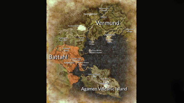 Mapa mundial completo de Dragon's Dogma 2