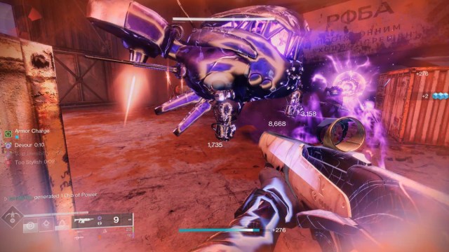 Destiny 2, les meilleures versions de Void Hunter dont vous avez besoin pour The Final Shape : Ennemis pris dans un piège à grenade fumigène