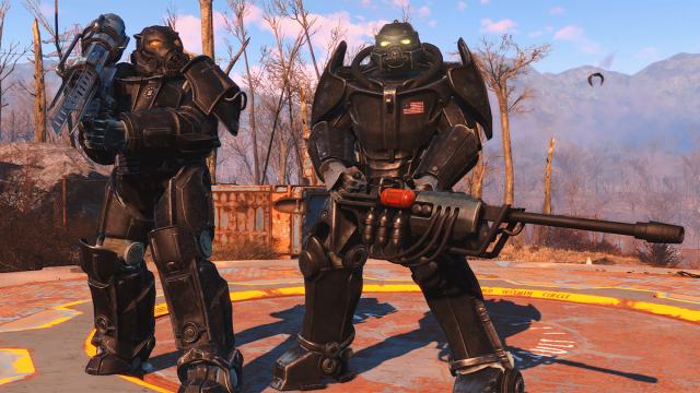 Soldados de servoarmadura del Enclave en Fallout 4