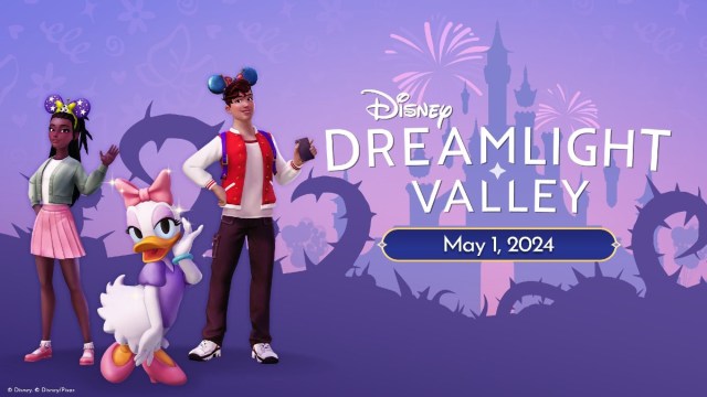 Portada promocional para la actualización Thrills and Frills de Disney Dreamlight Valley.