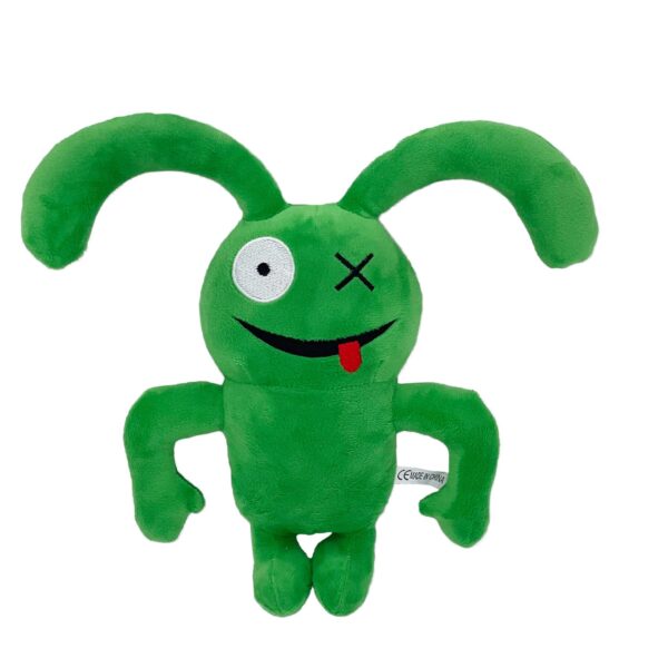 Peluche conejo verde con pelaje verde