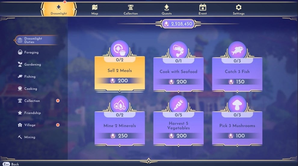 Jugador con mucho dinero en Disney Dreamlight Valley