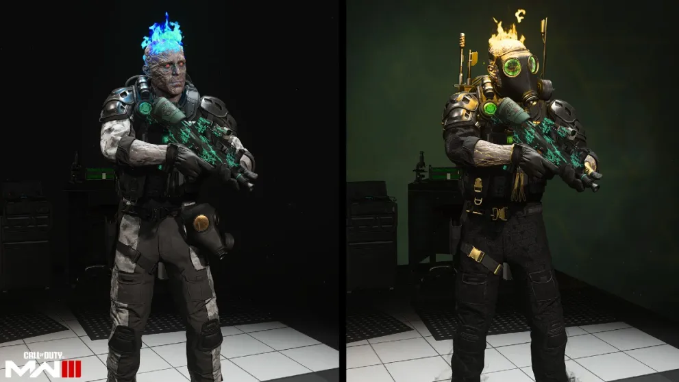 Máscaras de jabón de virus dorado en la temporada 4 de MW3.